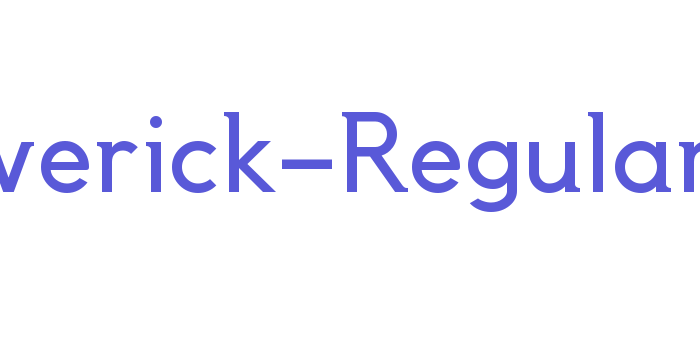 Laverick-Regular Font