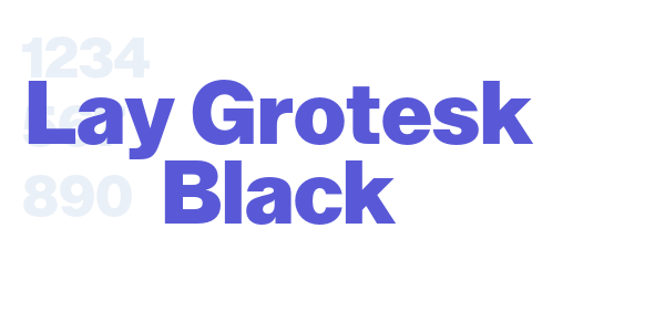 Lay Grotesk Black font free