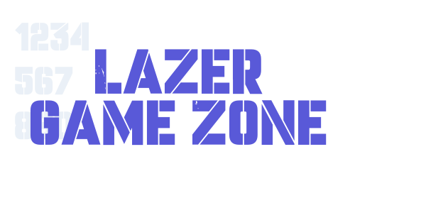 Lazer Game Zone font free