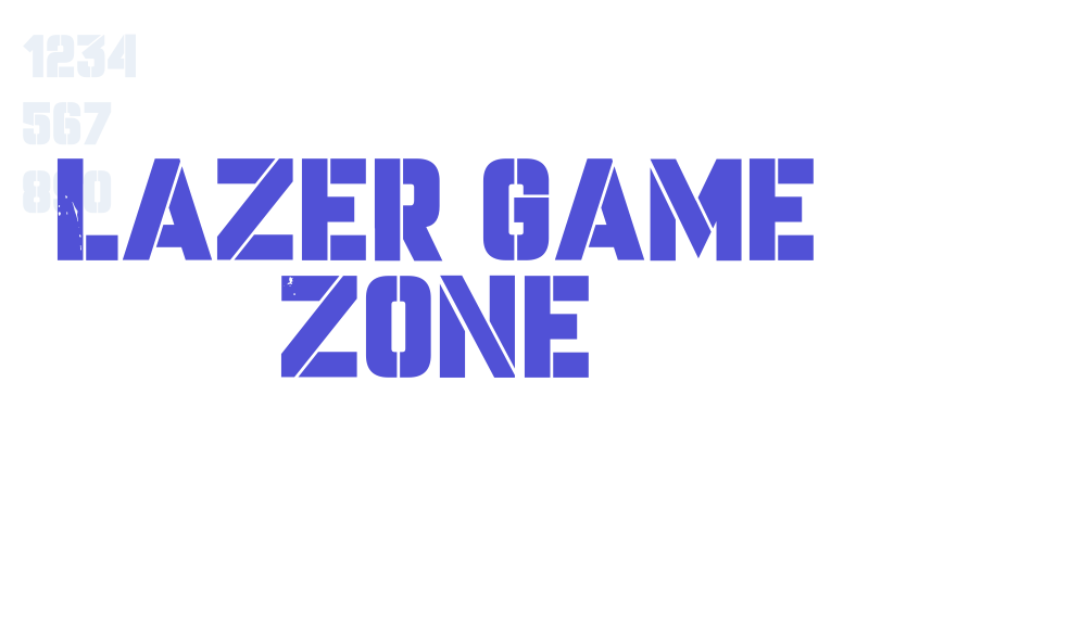 Lazer Game Zone-font-download