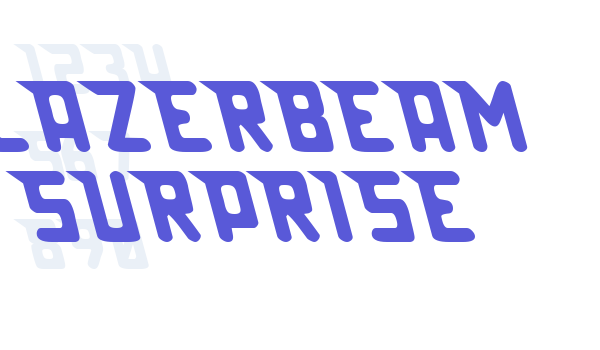 Lazerbeam surprise Font