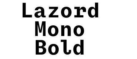 Lazord Mono Bold