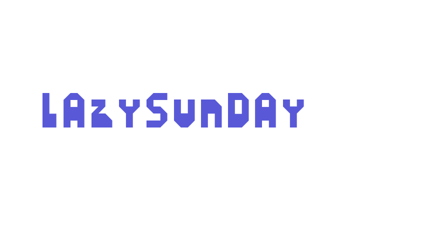 LazySunday Font