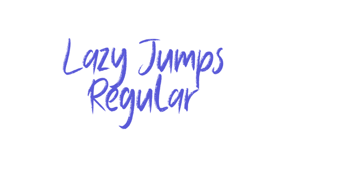 Lazy Jumps Regular Font Download