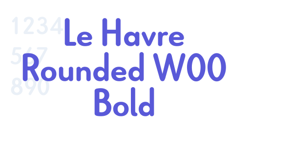 Le Havre Rounded W00 Bold font free