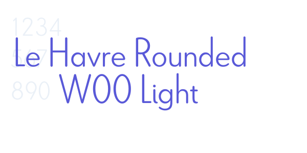 Le Havre Rounded W00 Light font free