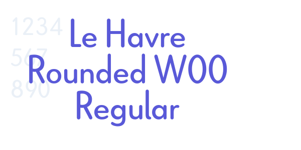 Le Havre Rounded W00 Regular font free