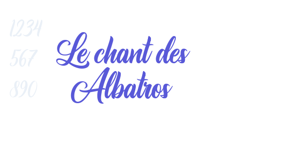 Le chant des Albatros font