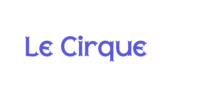 Le Cirque Font Download