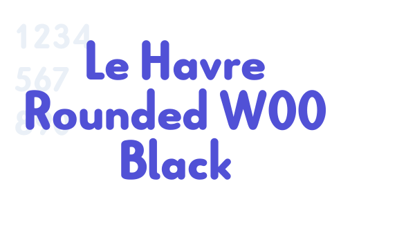 Le Havre Rounded W00 Black font download