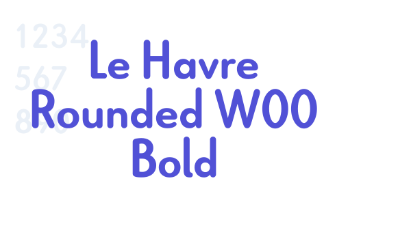 Le Havre Rounded W00 Bold font download