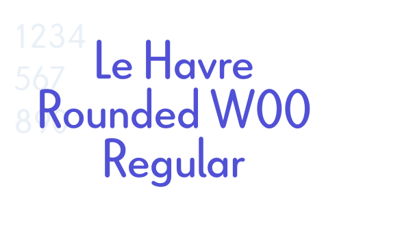 Le Havre Rounded W00 Regular font download