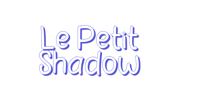 Le Petit Shadow Font Download