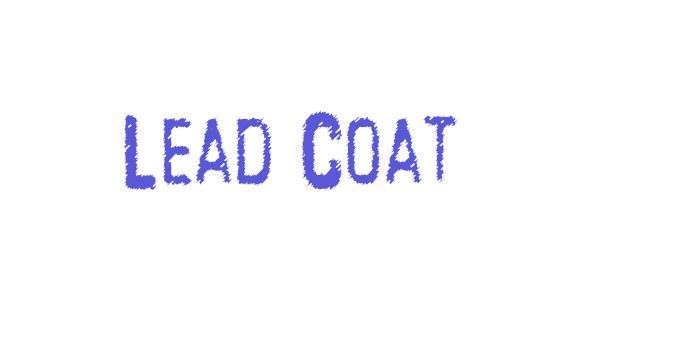 Lead Coat Font Download