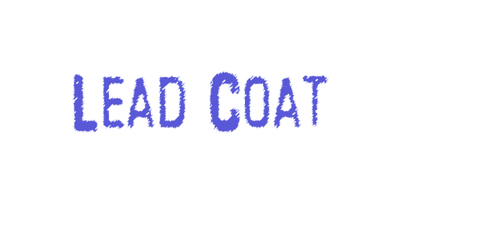 Lead Coat Font