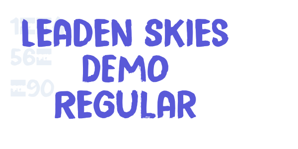 Leaden Skies DEMO Regular font free