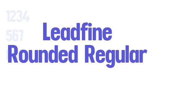 Leadfine Rounded Regular font free