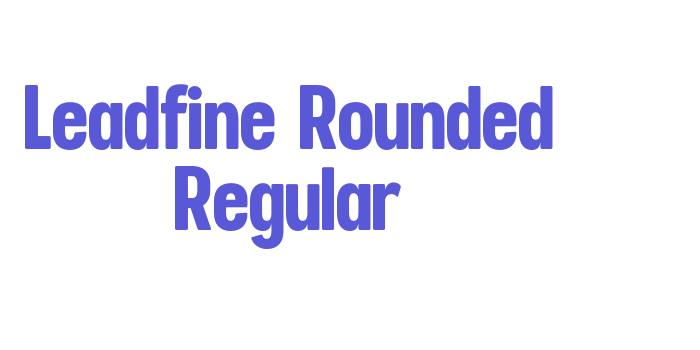 Leadfine Rounded Regular Font Download