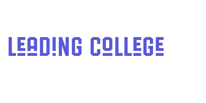 Leading College Font Download