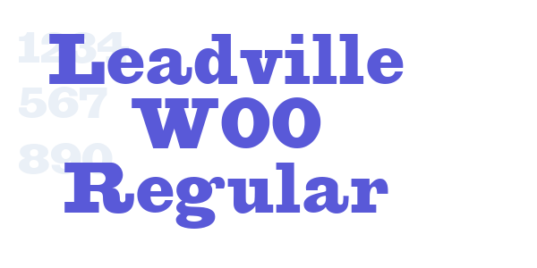 Leadville W00 Regular font free