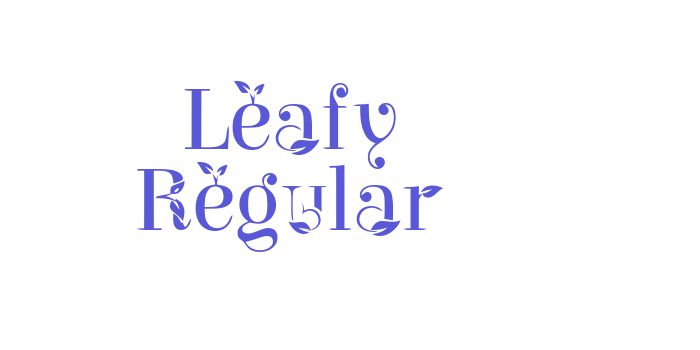 Leafy Regular Font Download