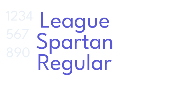 League Spartan Regular font