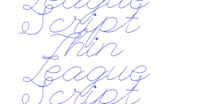 League Script Thin League Script Font Download