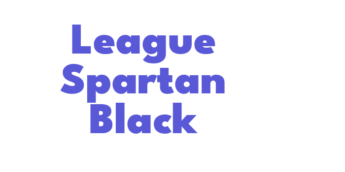 League Spartan Black Font Download