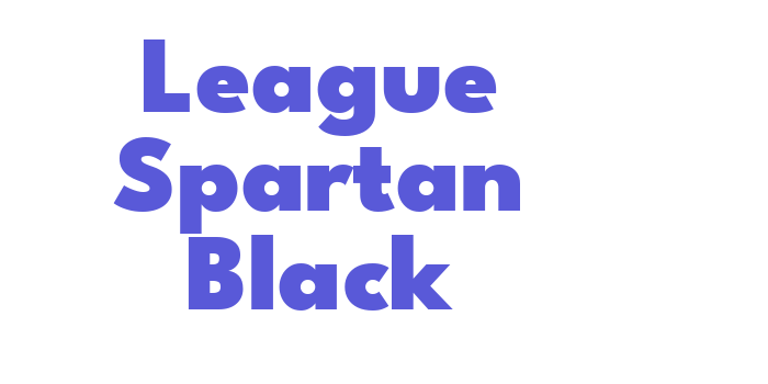 League Spartan Black Font