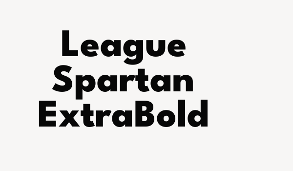 League Spartan ExtraBold Font