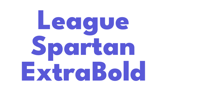 League Spartan ExtraBold Font