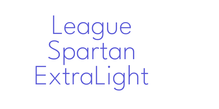 League Spartan ExtraLight Font Download