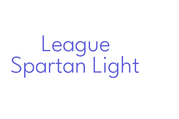 League Spartan Light Font