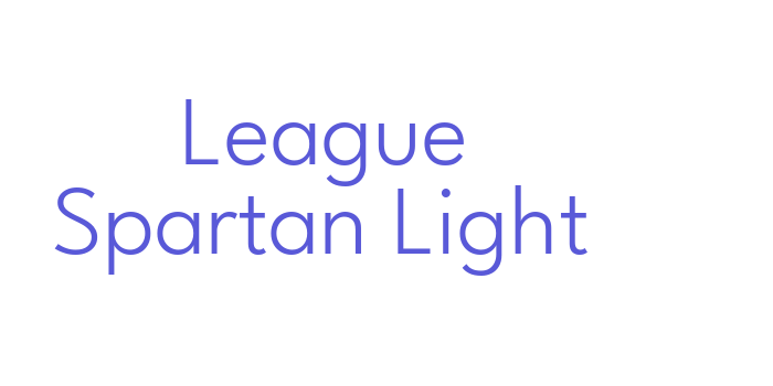 League Spartan Light Font Download