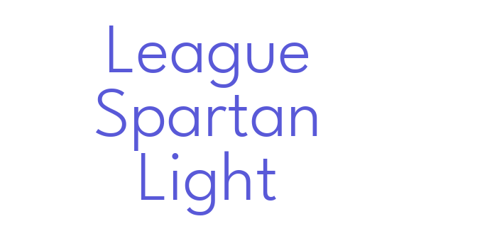 League Spartan Light Font