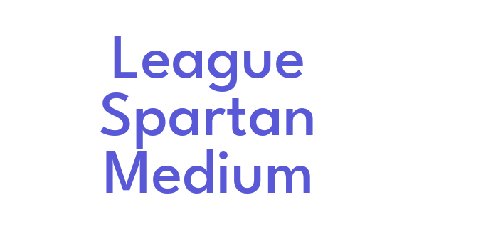 League Spartan Medium Font Download