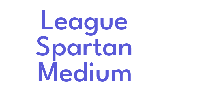 League Spartan Medium Font