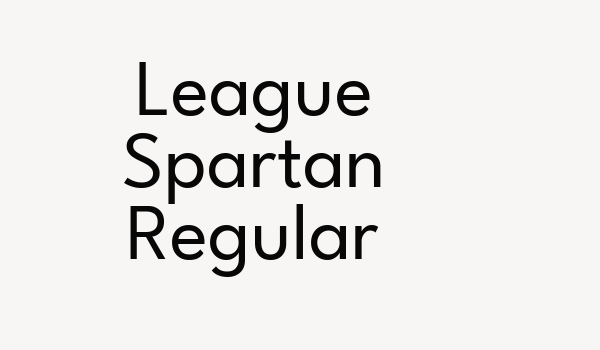 League Spartan Regular Font