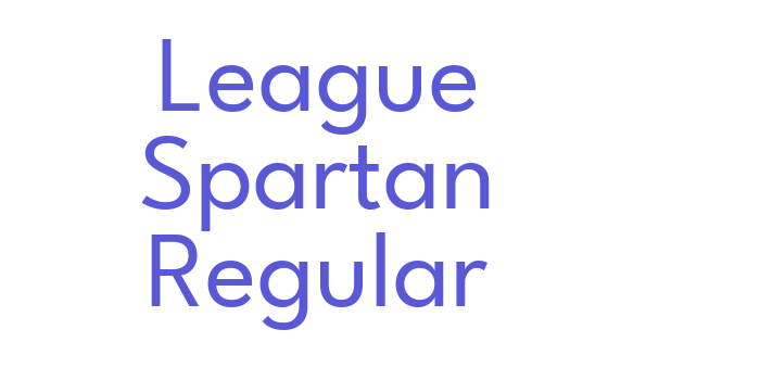 League Spartan Regular Font