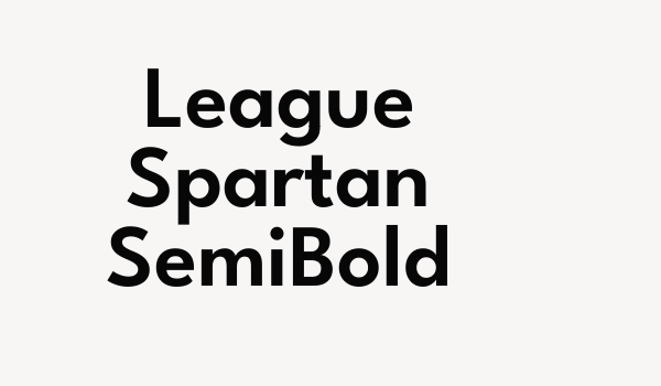 League Spartan SemiBold Font