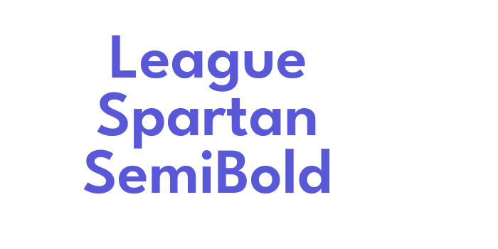 League Spartan SemiBold Font Download