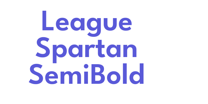 League Spartan SemiBold Font