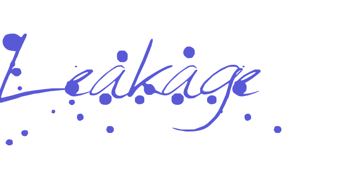 Leakage Font