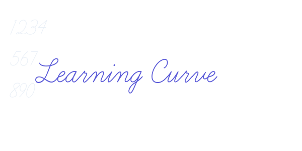 Learning Curve font free