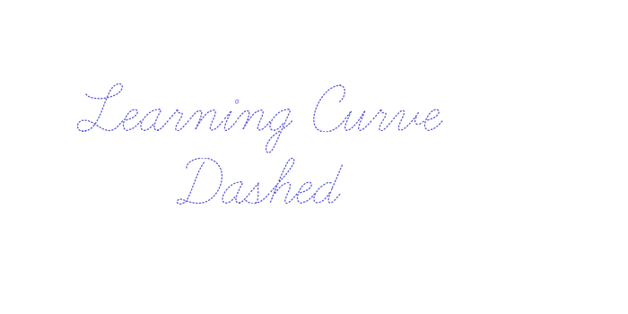 Learning Curve Dashed Font Download