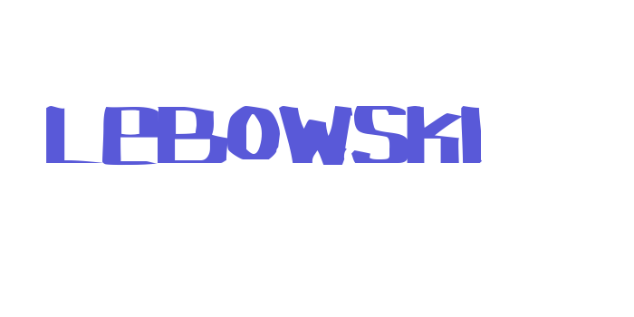 Lebowski Font