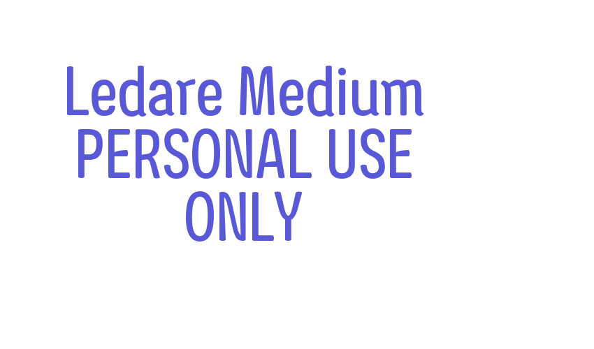 Ledare Medium PERSONAL USE ONLY Font Download