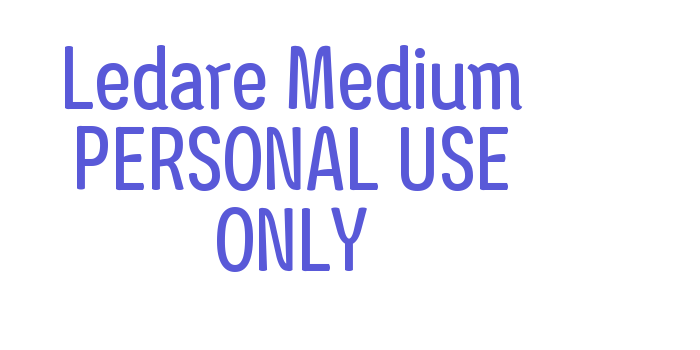 Ledare Medium PERSONAL USE ONLY Font Download