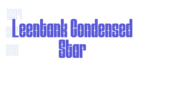 Leentank Condensed Star font free