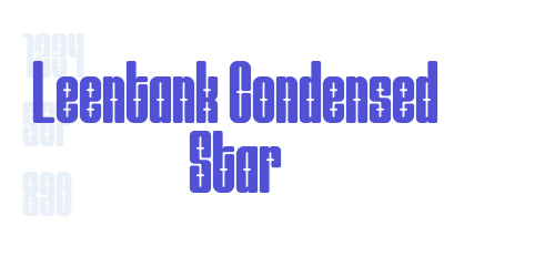 Leentank Condensed Star-font-download